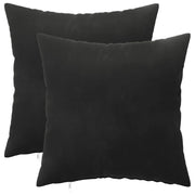 Federa 2 pcs HEERLEN Nero 40 x 40 cm Velluto 908368