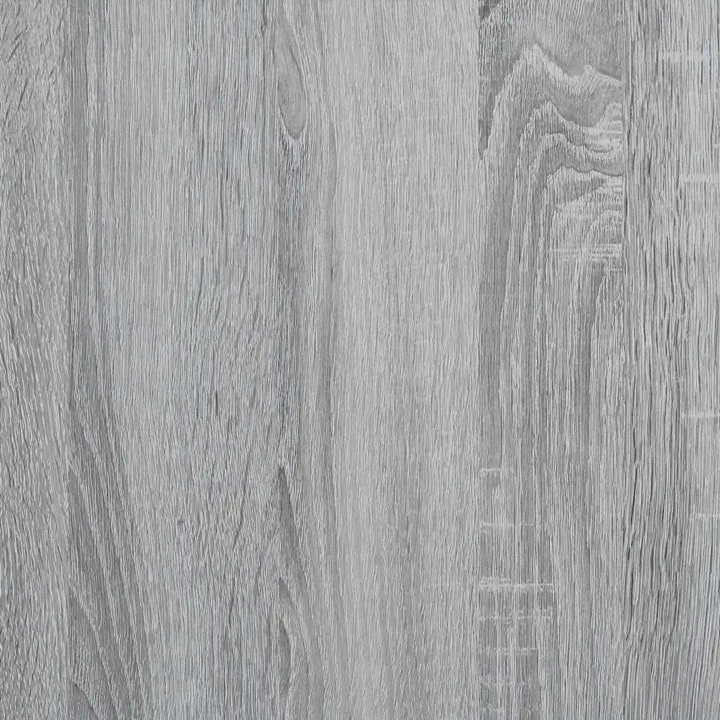 Tavolino-Tavolino da soggiorno-Tavolo Grigio Sonoma 80x80x30 cm in Truciolato e Metallo