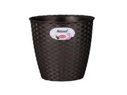 VASO NATURAL MOKA- - ø cm.24x22.2h. - lt. 6.2 - 3 pezzi STEFANPLAST