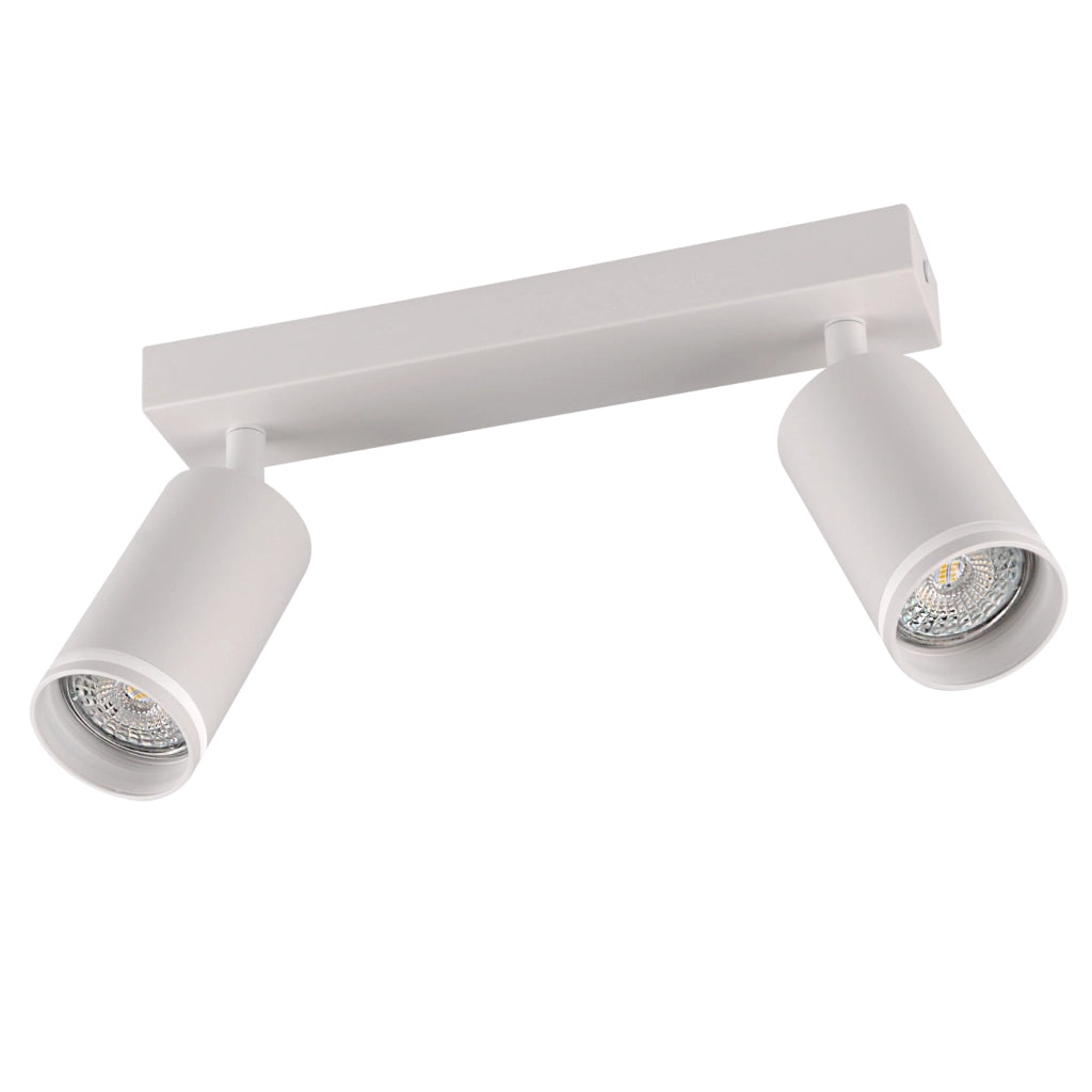Lampada parete/soffitto 2xGU10 bianca Paris Polux 322289