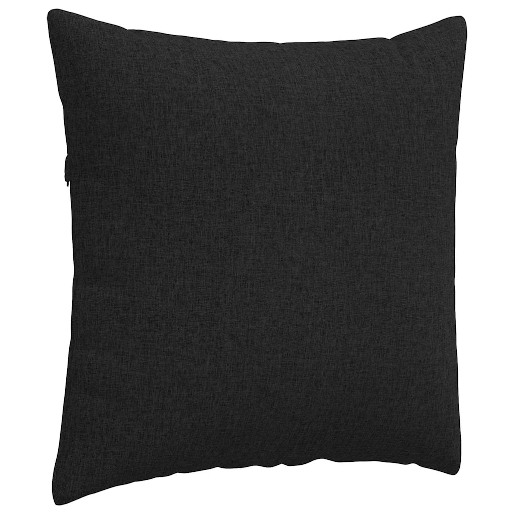 Cuscini da Divano 2 pcs Nero 80 x 80 cm Tessuto 42014042