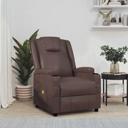 Poltrona Massaggiante Marrone in Similpelle 321313