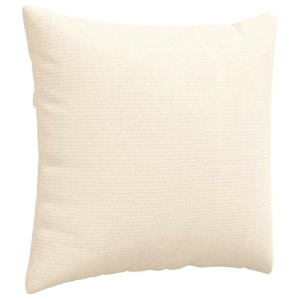 Cuscini da Divano 2 pcs Crema 50 x 50 cm Tessuto in Cords 42013991
