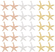 30 pezzi di stella di vetro per gioielli in 3 colori