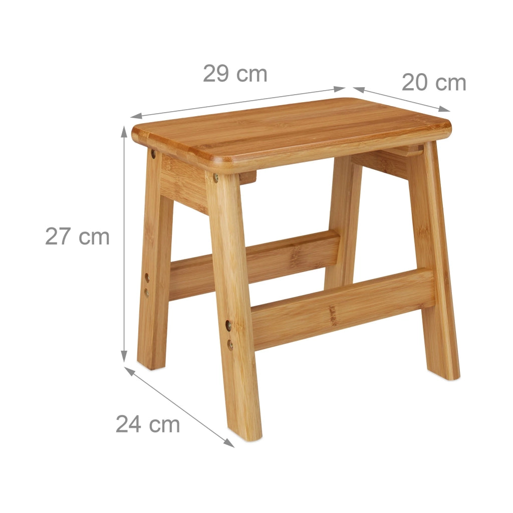 Consolle in legno di bambù poggiapiedi sgabello 13_0002815