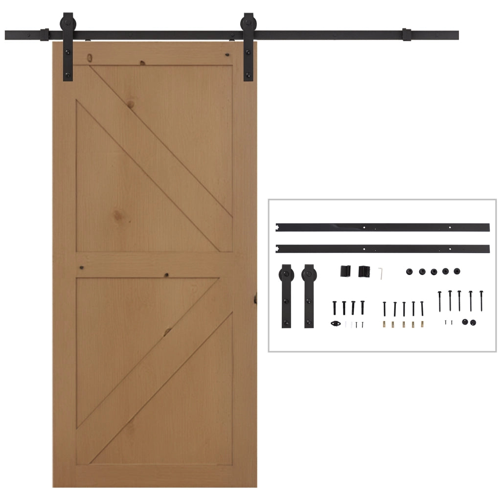 Kit scorrimento porta 200 cm ¨C Minimal ¨C acciaio per porta 100 cm