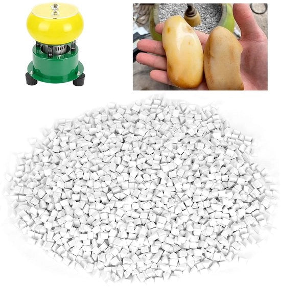 Polishante a Secco con Angolo Schurend - Lustra Alta - Poliattivo Ceramico - Pizzo e Brillantezza per Gioielli - Macchina per Lisciare e Smerigliare - 4mm 500g