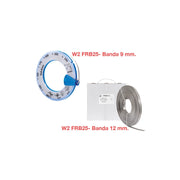 Fascette a rotolo W2 FRB25-12 banda piena 12 mm inox AISI 430 25 m