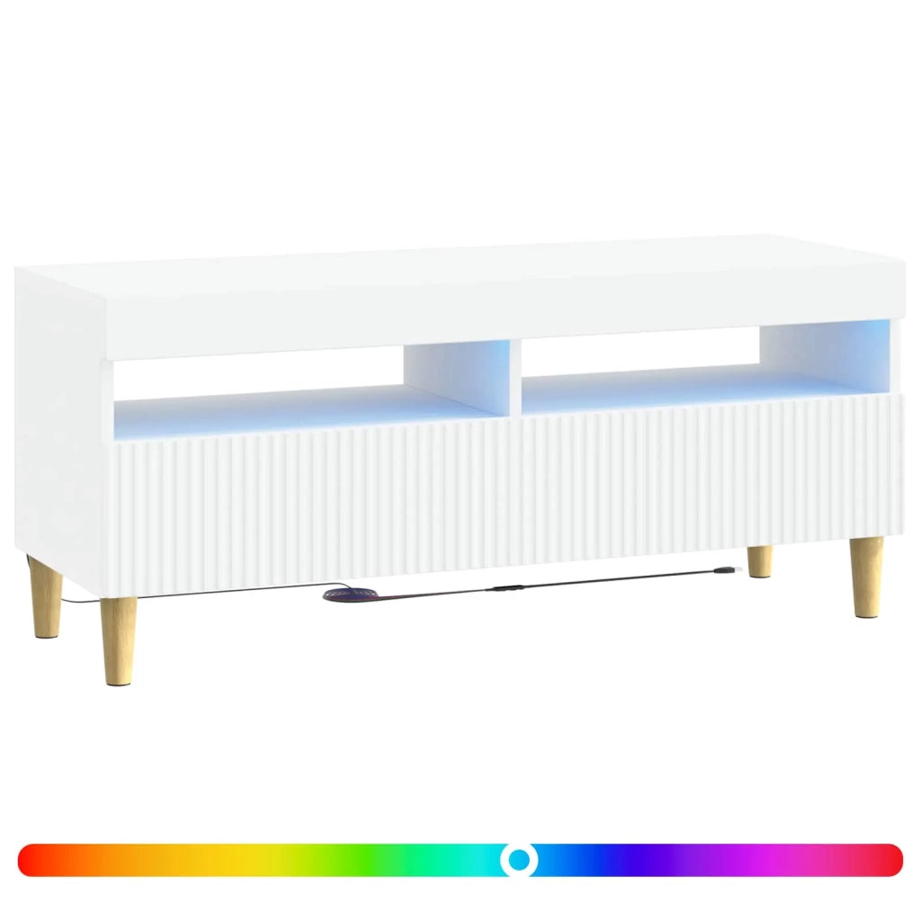 Mobile TV LED Bianco Legno ingegnerizzato 896765