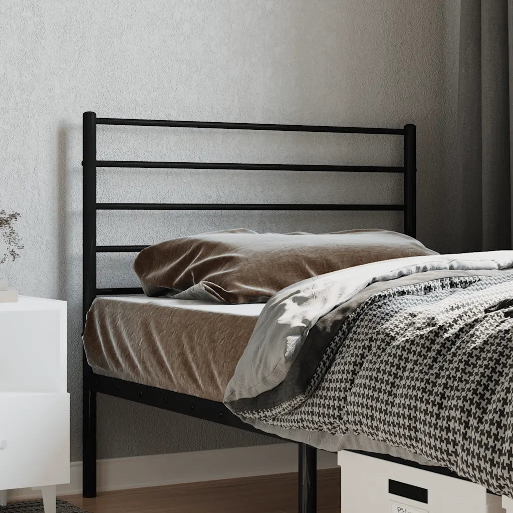 Testiera | Testata di Ricambio in Metallo Nero 90 cm