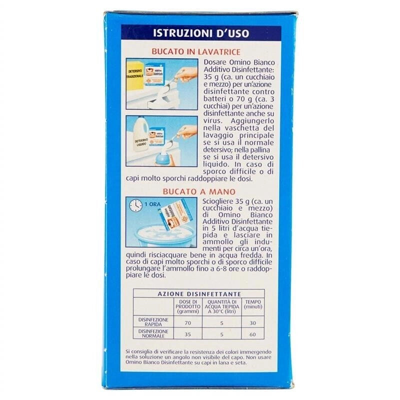OMINO BIANCO ADDITIVO DISINFETTANTE 450 GR