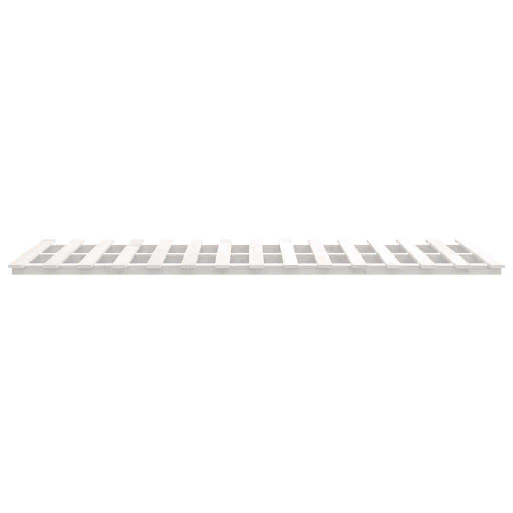 Giroletto senza Materasso-Struttura Letto Bianco 100x200 cm Legno Massello Pino 811845