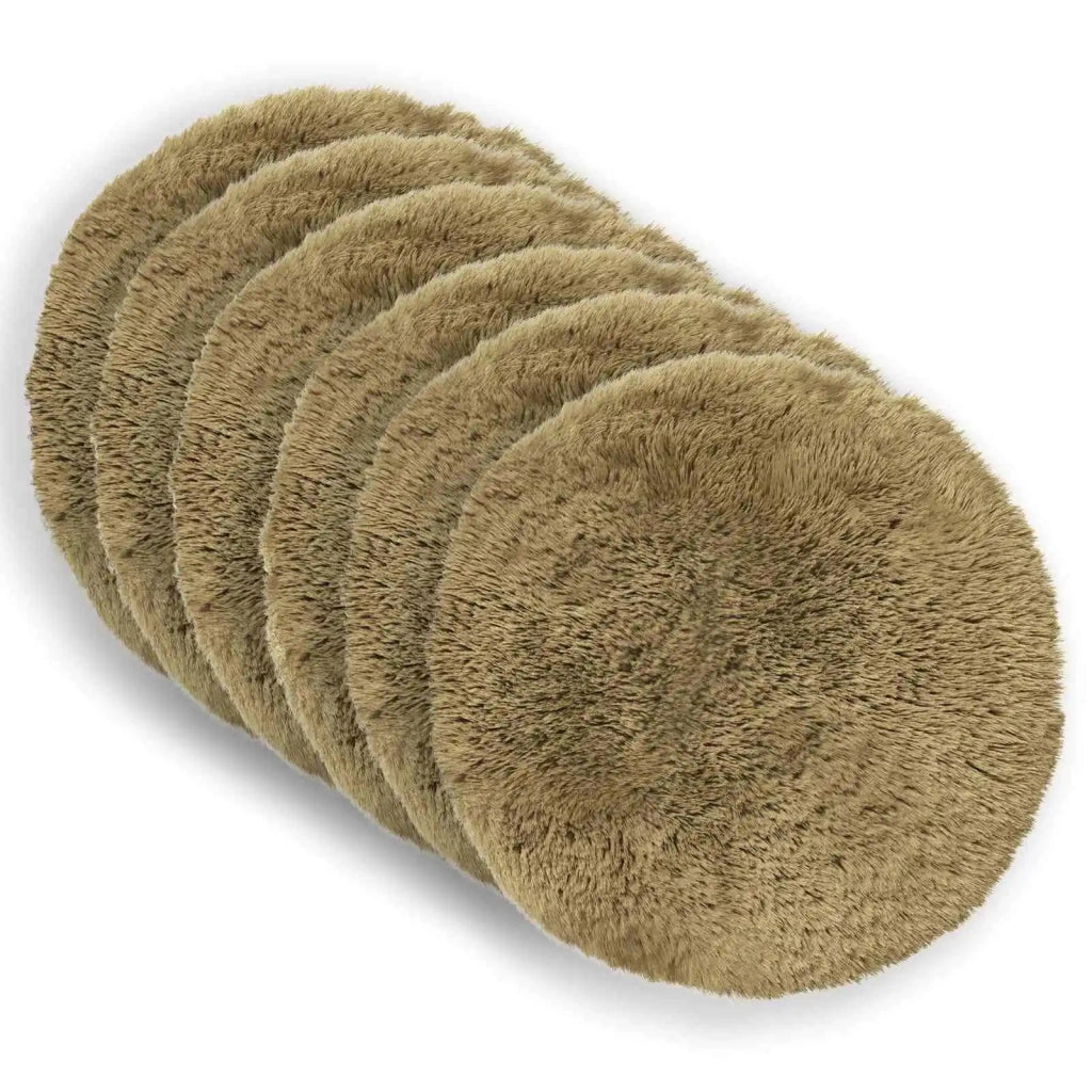 Federa 6 pcs HEERLEN Verde chiaro Ø 50 cm Fleece PV 922748