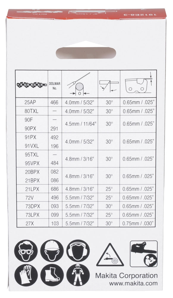 Catena MAKITA 80TXL per DUC150 - 1912E8-3