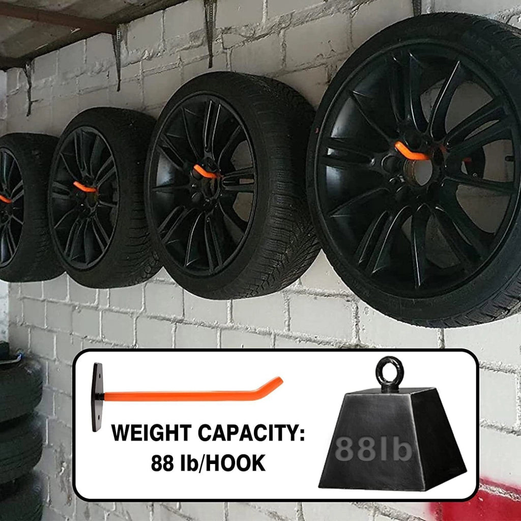 Supporto a Parete per Pneumatici ¨C Xylo ¨C Set da 4 Pezzi per Garage