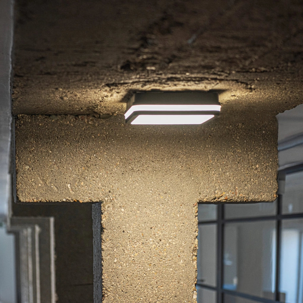 Plafoniera LED 18W Ø22 grafite CCT sensore IP65 Kanlux