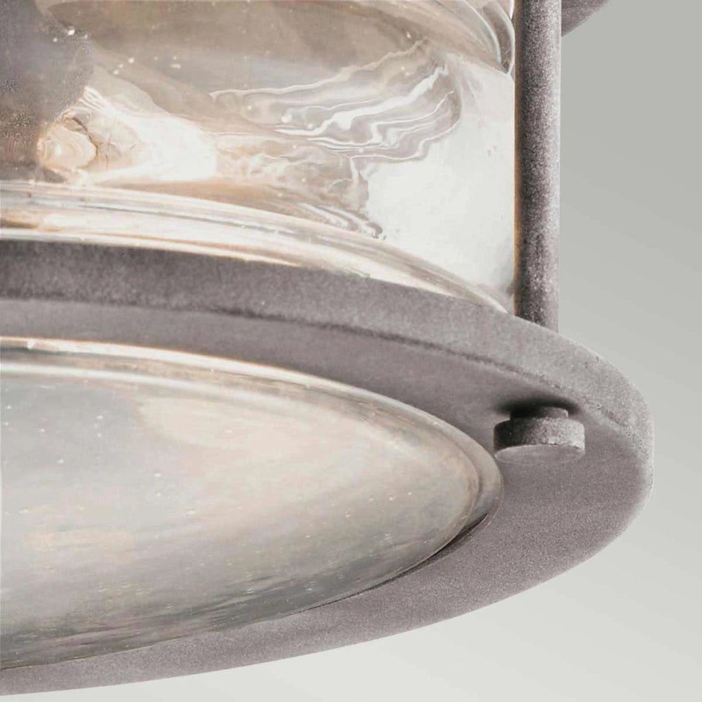 Plafoniera esterna Ashland Bay Kichler zinco E27 IP44