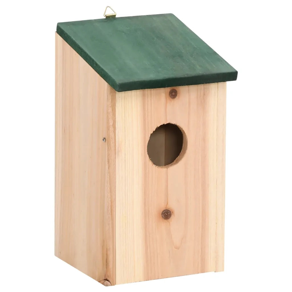Casette per Uccelli 4 pz in Legno 12x12x22 cm 41012