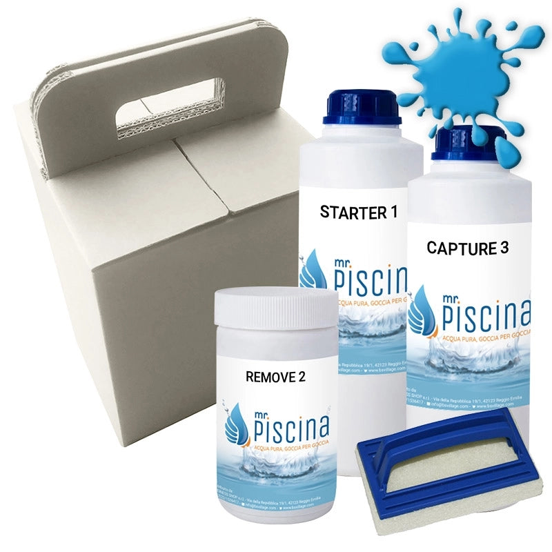 Kit Lo Smacchiatore per rivestimenti interni piscine Volume piscina: Fino a 20-25 m³