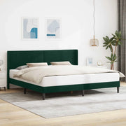 Struttura del letto Verde Scuro 180 x 200 cm Velluto 42027523