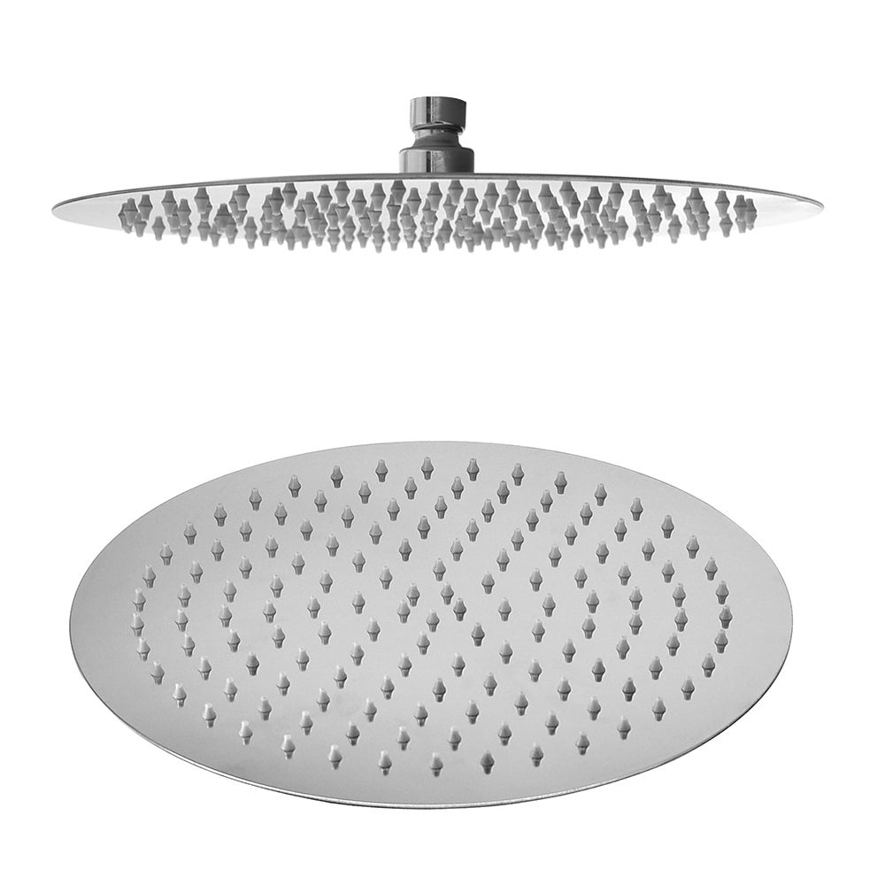Set doccia tondo braccio verticale 30 cm e soffione 20cm cromo