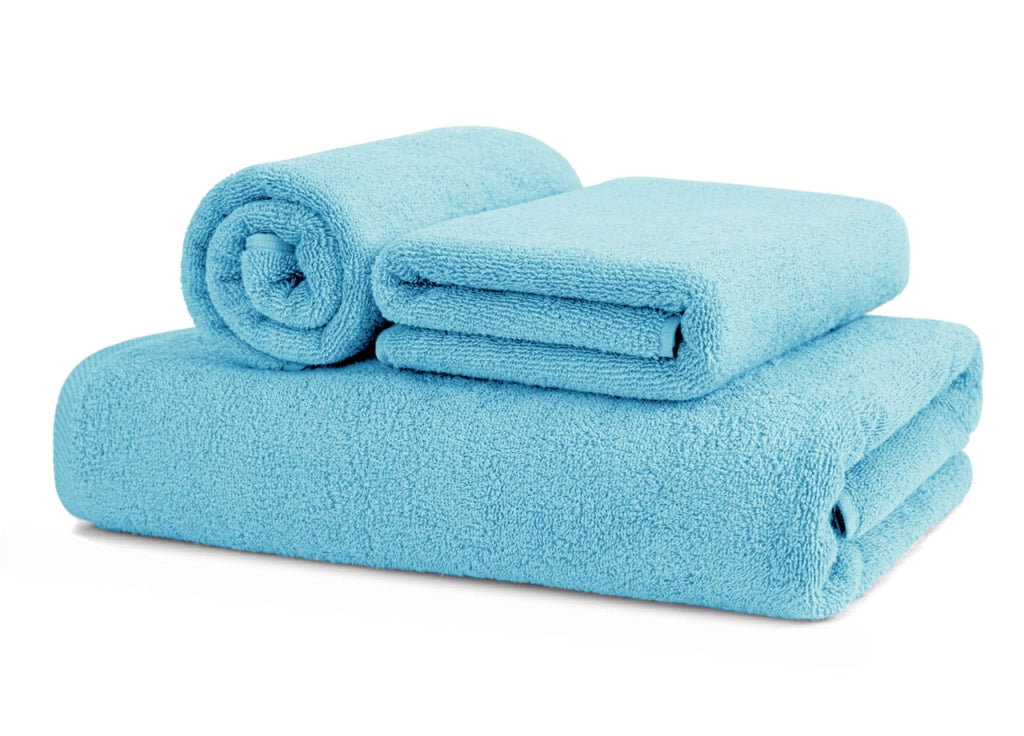 Asciugamani Salvietta Bagno In Morbida Spugna Modello Sophie Colore Turchese - Ospite - Turchese