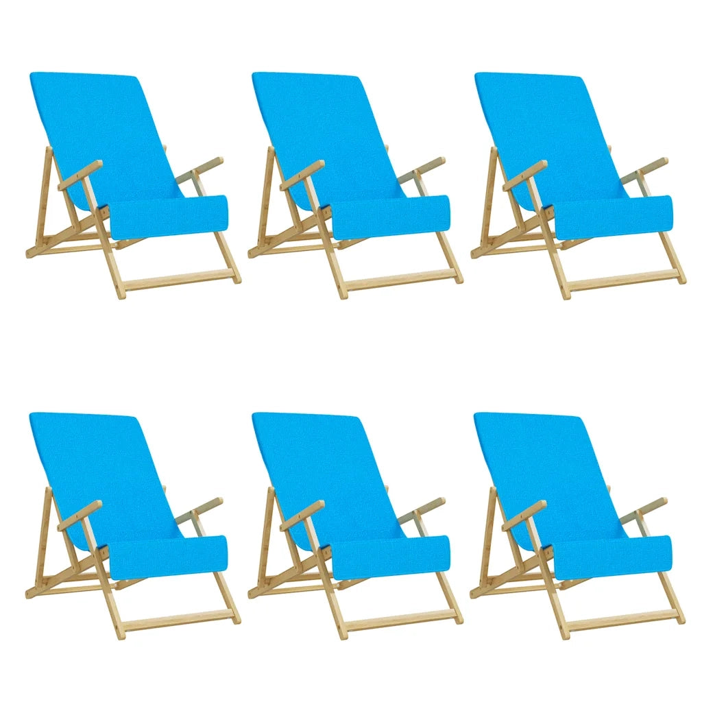 Asciugamani da Spiaggia 6 pz Turchese 60x135 cm Tessuto 400 GSM 3157061