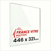 INVICTA - modello : born-neo - 446 x 321 x 4 mm - Vetro per stufa a legna - vetro camino di ricambio - vetro per caminetto resistente al fuoco - France Vitre