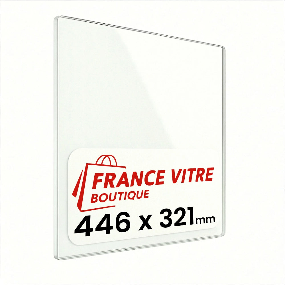 INVICTA - modello : born-neo - 446 x 321 x 4 mm - Vetro per stufa a legna - vetro camino di ricambio - vetro per caminetto resistente al fuoco - France Vitre