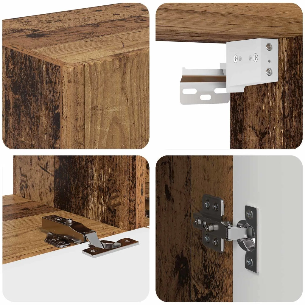 Set mobile TV 4 pcs Legno vecchio Legno multistrato 3409031