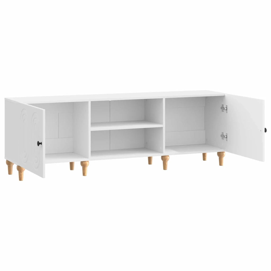 Mobile TV | Armadietto TV | Mobile Porta TV Bianco Lucido 150 x 31 x 50 cm Legno ingegnerizzato