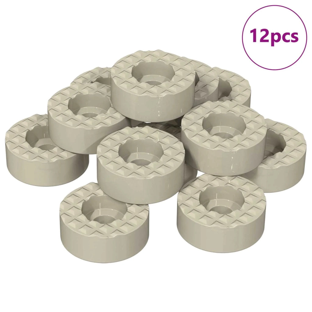 Protectori per Gambe di Sedia 12 pz Trasparente ? 15 x 16 mm CFW3274992