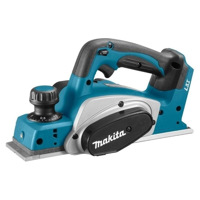 Makita DKP180Z Pialla manuale elettrica 18V 14000 rpm larghezza 82 mm profondita' taglio 2 mm colore Nero Blu