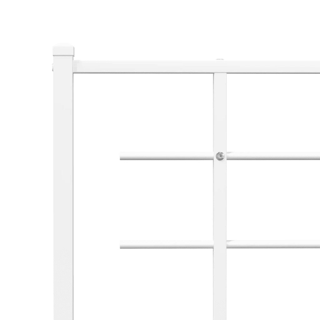 Testiera di Ricambio in Metallo Bianco 193 cm 355647
