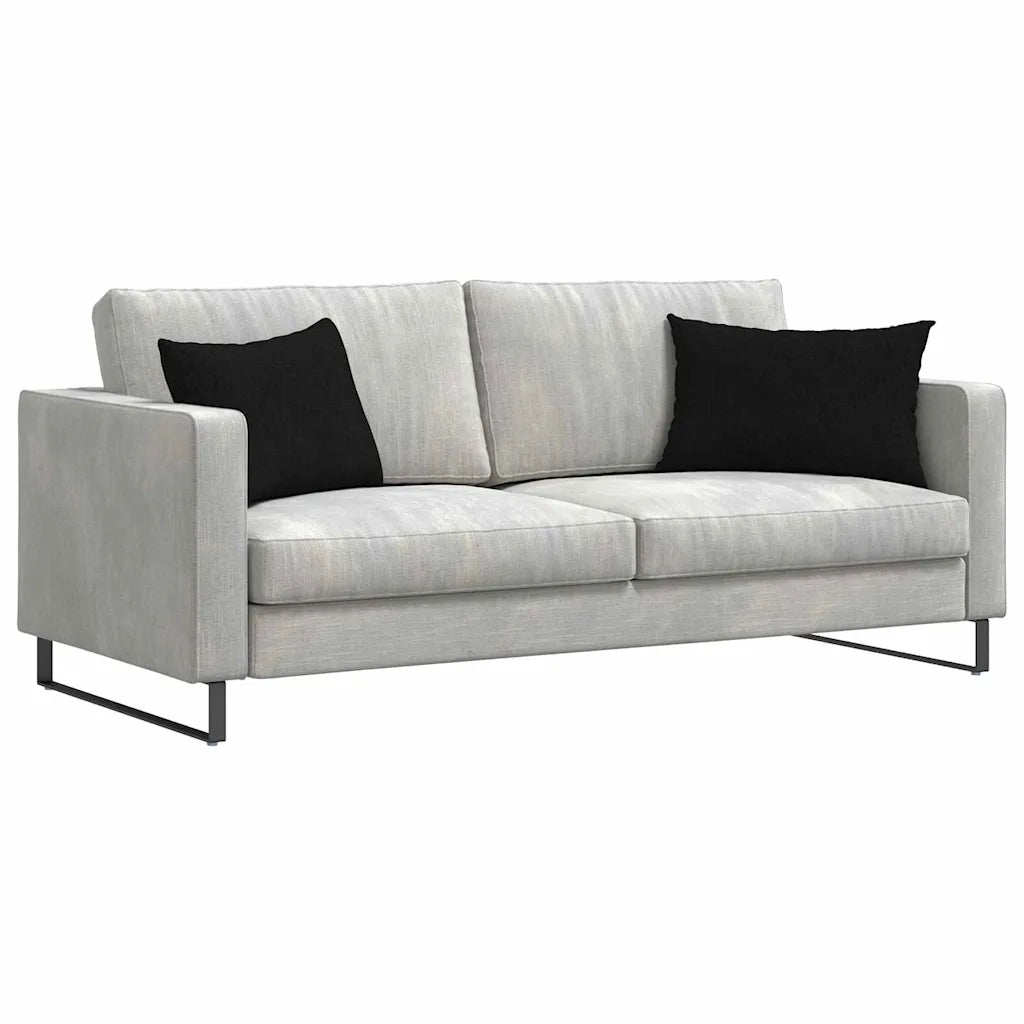 Cuscini da Divano 2 pcs Nero 60 x 40 cm Tessuto 42013655