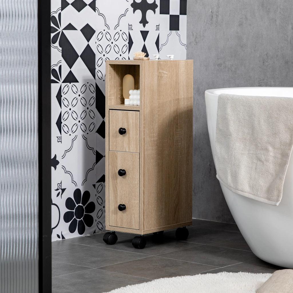 Mobile Bagno con Ruote ¨C zephmum ¨C Robe 18x30x68.5 cm