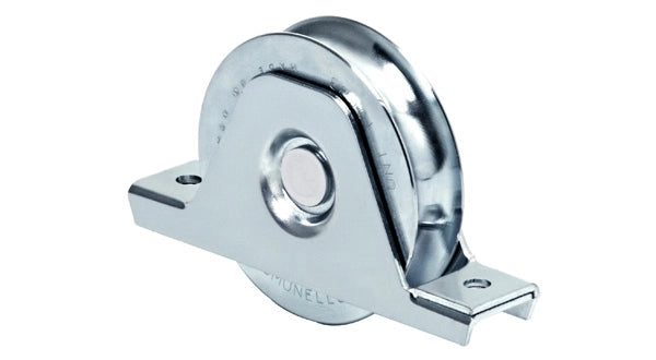 RUOTA CON SUPPORTO INTERNO PER CANCELLI GOLA TONDA 80 mm