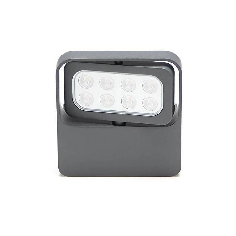 Trade Shop - Faretto Led 9w Orientabile Faro Ip65 Esterno Proiettore Luce Giardino Vetrine 230v -