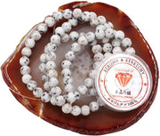 Kralen con corda per la creazione di accessori per DIY Pietre energetiche per bracciale curativo 6 mm = 128 pezzi e 1 rotolo di corda Lotus Jaspide 6 mm