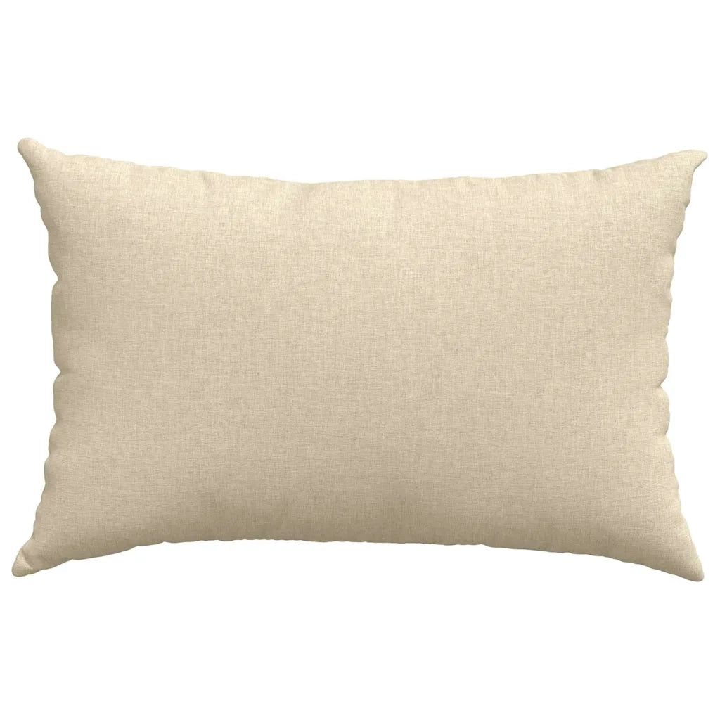 Cuscini da Divano 2 pcs Crema 60 x 40 cm Tessuto 42013660