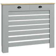 Copritermosifone con 2 Cassetti in MDF ¨C Xylo ¨C Grigio 111x19x95.5 cm