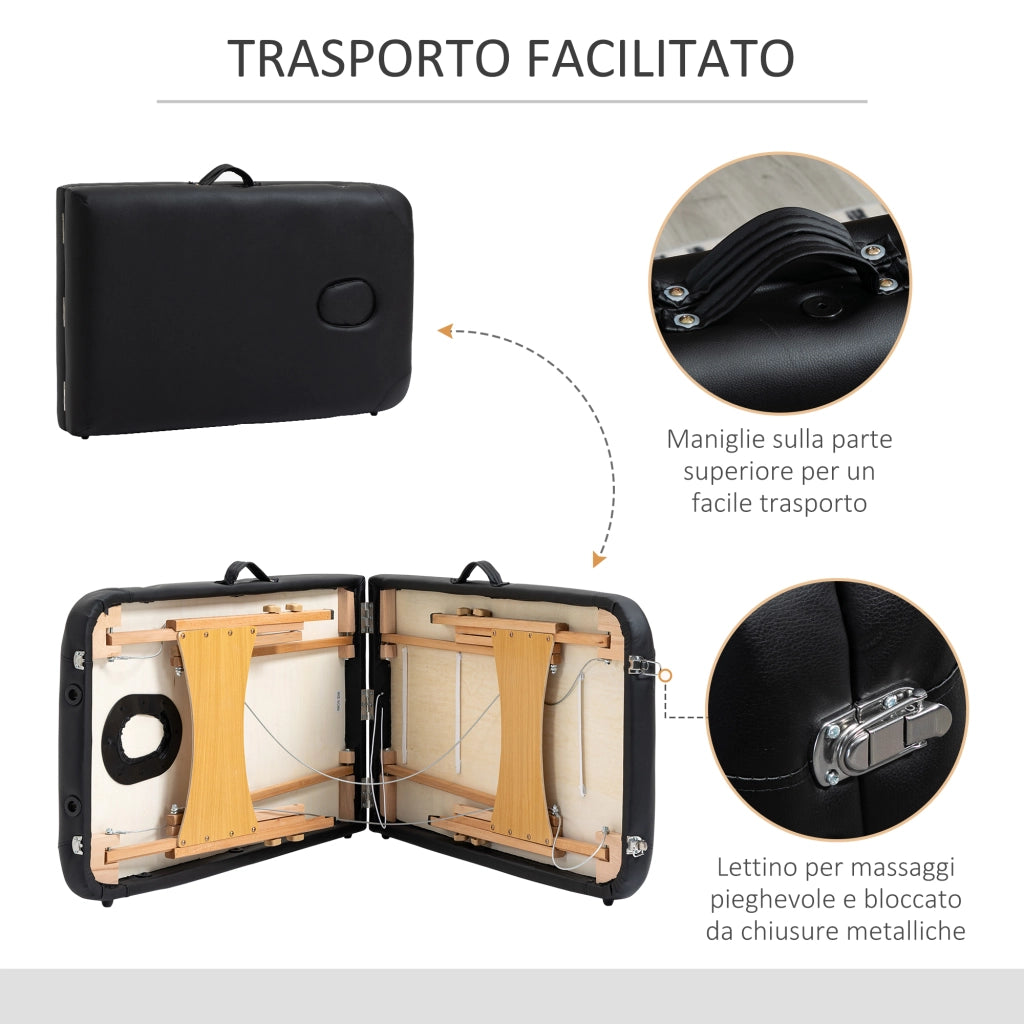 Letto Pieghevole Professionale ¨C Minimal ¨C Nero