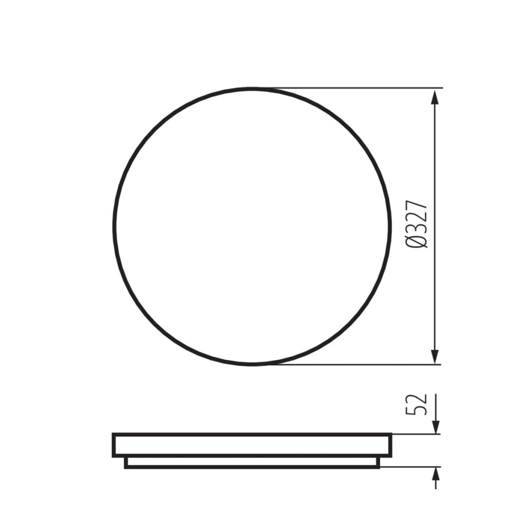 Plafoniera LED Kanlux VARSO 36W 4000K IP54 bianca