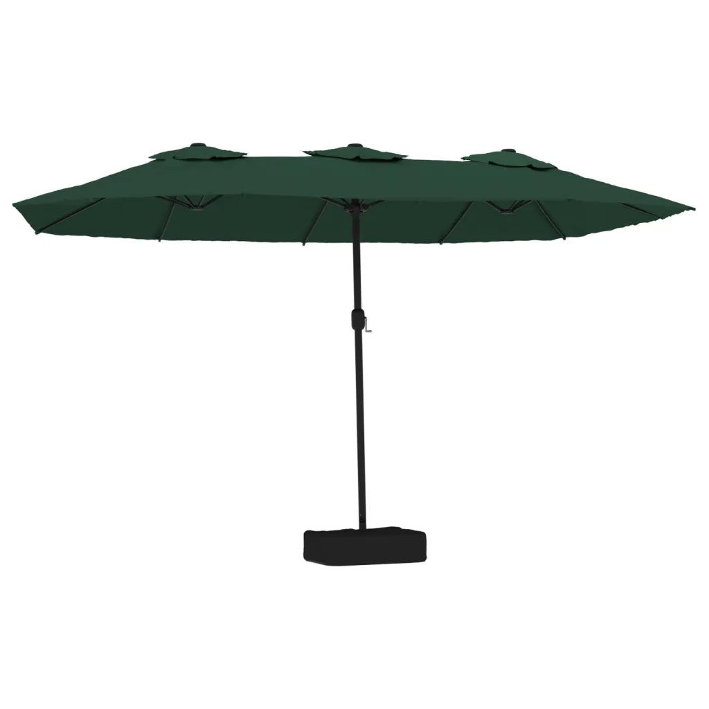 Ombrello | Parasolne a Doppia Testa con LED Verde 449x265 cm