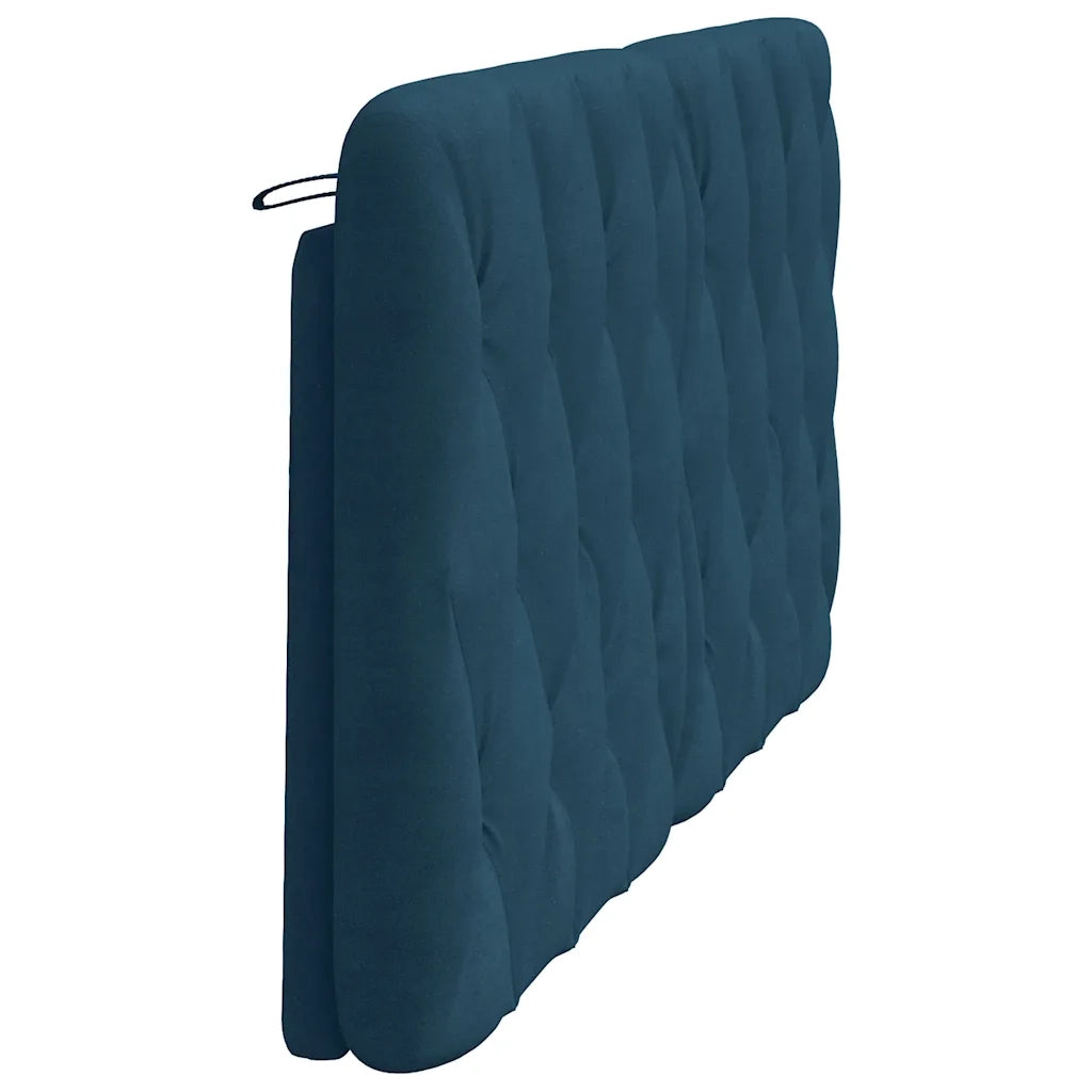 Cuscino Testiera-Cuscino per Testiera Blu 160 cm in Velluto
