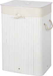Cestino di Risciacquo in Bamboo Bianco - Duraturo - 30 x 40 x 60 cm