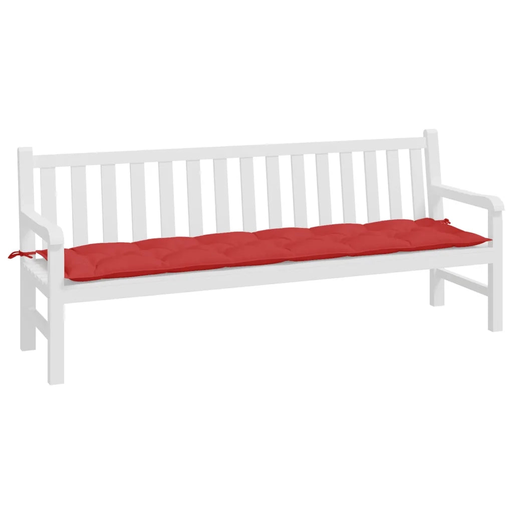 Cuscino per Panca-Cuscini per panchina Rosso 200x50x7 cm in Tessuto Oxford