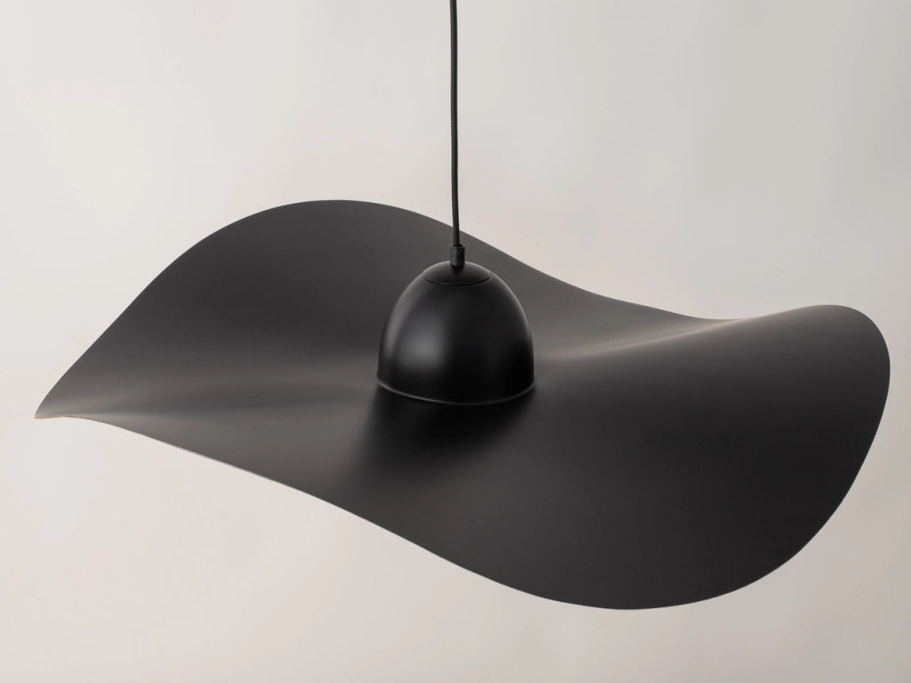 Lampada a sospensione Kapello nero oro 76cm E27 Sigma
