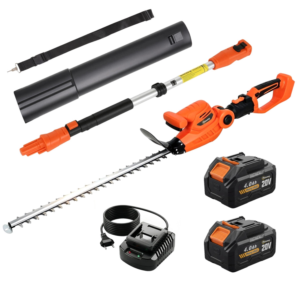 Tagliasiepe a Batteria ¨C Minimal ¨C 2 Batterie 4000mAh Palo Telescopico Alluminio