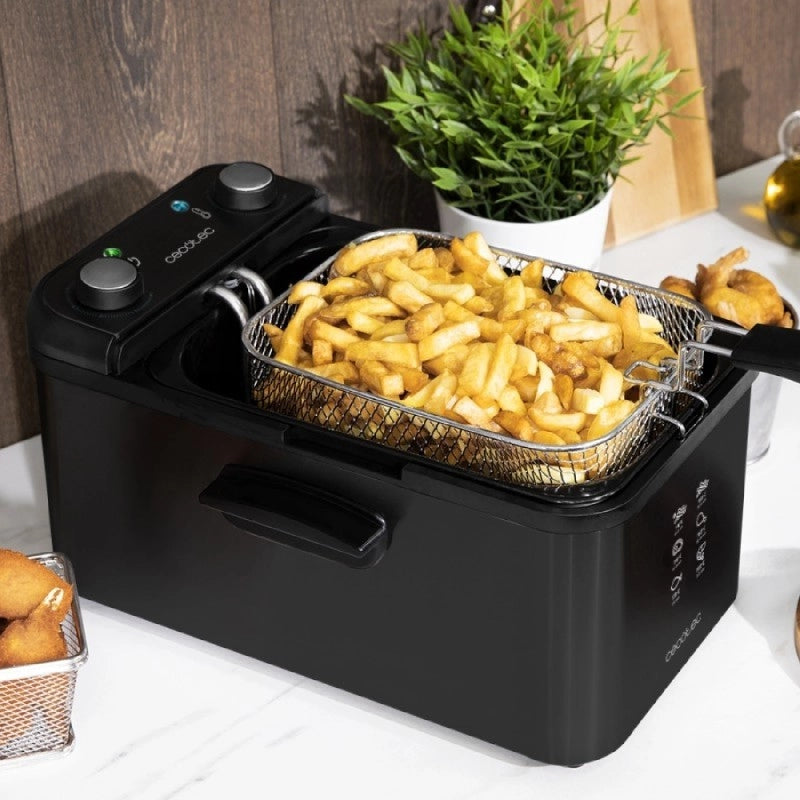 CECOTEC 03072 - Friggitrice Cecotec Cleanfry Infinity 3000 Black